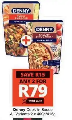 Checkers DENNY Cook in Sauce offer