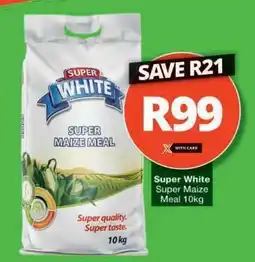 Checkers SUPER WHITE SUPER MAIZE MEAL 10kg offer