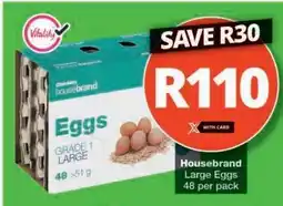 Checkers Housebrand Large Eggs offer