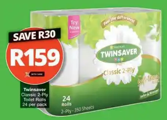 Checkers Twinsaver Classic 2-Ply Toilet Rolls offer