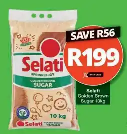 Checkers SELATI GOLDEN BROWN SUGAR 10kg offer