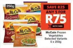 Checkers McCain Frozen Vegetables offer