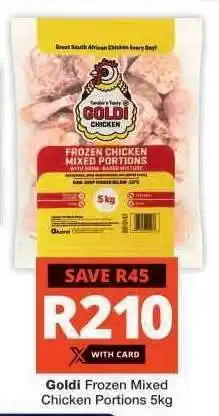 Checkers GOLDI FROZEN MIXED CHICKEN PORTIONS 5kg offer