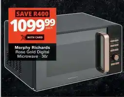 Checkers Morphy Richards Rose Gold Digital Microwave offer