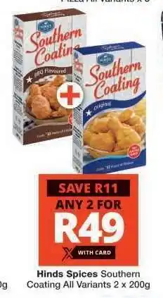 Checkers Hinds Spices Southern Coating offer