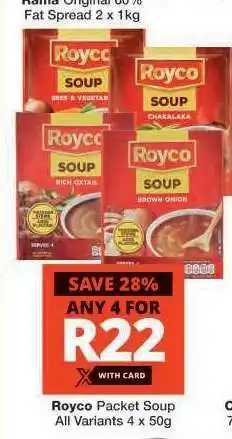 Checkers Royco Packet Soup offer