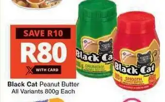 Checkers BLACK CAT PEANUT BUTTER offer