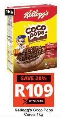 Checkers Kellogg's Coco Pops Cereal 1kg offer