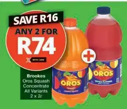 Checkers Brookes Oros Squash Concentrate offer