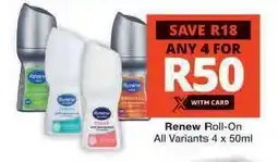 Checkers Renew Roll-On offer