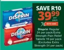 Checkers Disprin offer