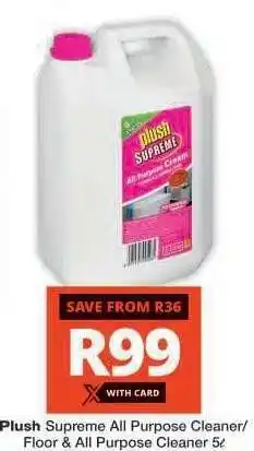 Checkers Plush Supreme All Purpose Cleaner offer