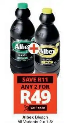 Checkers ALBEX BLEACH offer