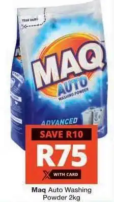 Checkers Maq Auto Washing Powder 2kg offer