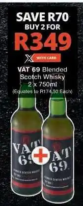 Checkers Vat 69 Blended Scotch Whisky offer