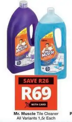 Checkers Mr Muscle Tile Cleaner offer