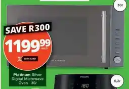 Checkers Platinum Silver Digital Microwave Oven offer