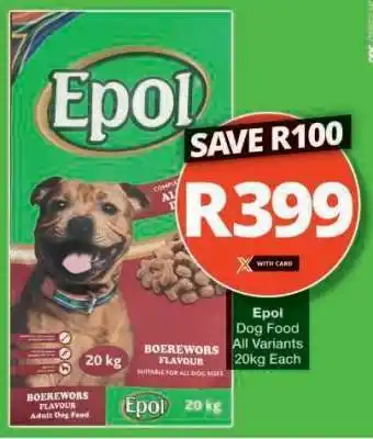 Checkers EPOL DOG FOOD offer