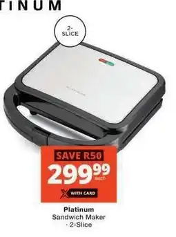 Checkers Platinum Sandwich Maker offer