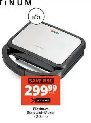 Checkers Platinum Sandwich Maker offer