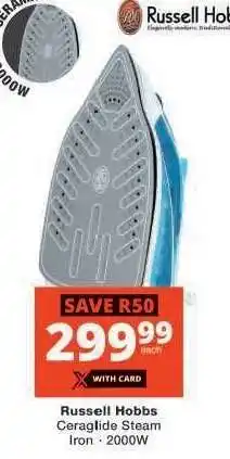 Checkers Russell Hobbs Ceraglide Steam Iron offer