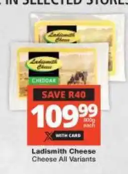 Checkers Ladismith Cheese offer