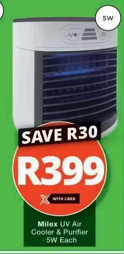 Checkers Milex UV Air Cooler & Purifier offer