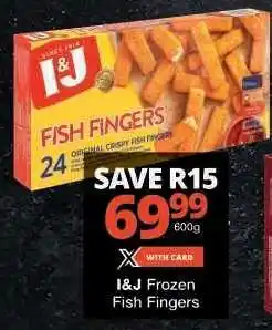 Checkers I&J Frozen Fish Fingers offer