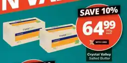 Checkers CRYSTAL VALLEY SALTED BUTTER offer