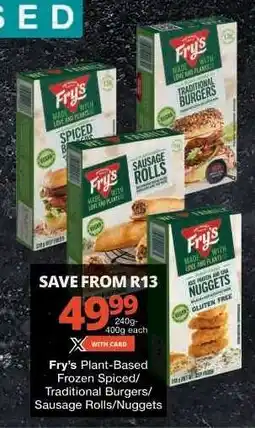 Checkers Fry's Plant-Based Frozen Products offer