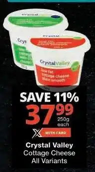 Checkers Crystal Valley Cottage Cheese offer