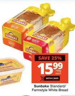 Checkers Sunbake Standard/Farmstyle White Bread offer