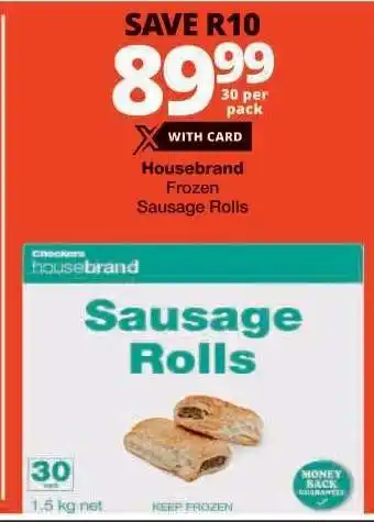 Checkers Housebrand Frozen Sausage Rolls offer
