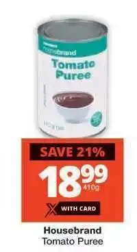Checkers Housebrand Tomato Puree offer