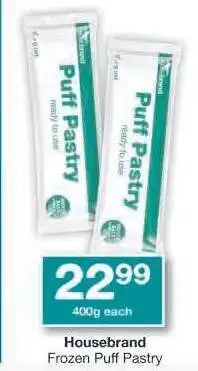 Checkers Housebrand Frozen Puff Pastry offer