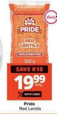 Checkers Pride Red Lentils offer