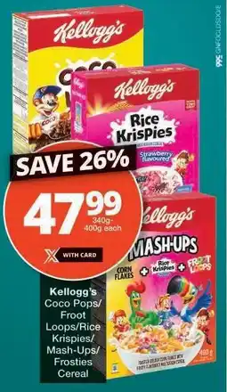Checkers Kellogg's Cereal offer