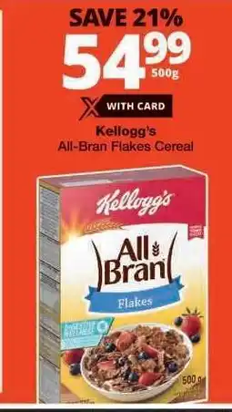 Checkers Kellogg's All Bran Flakes Cereal offer