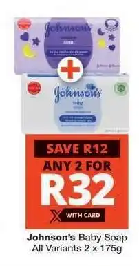 Checkers JOHNSON'S BABY SOAP offer