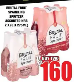 Boxer BRUTAL FRUIT SPARKLING SPRITZER ASSORTED NRB 2 X (6 X 275ML) offer