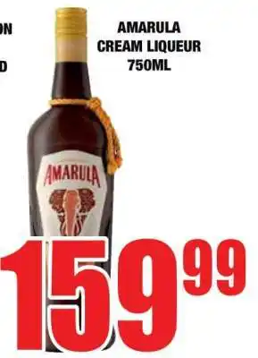 Boxer Amarula Cream Liqueur-750ml offer