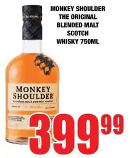 Boxer MONKEY SHOULDER The Original Blended Malt Scotch Whisky 750ml offer