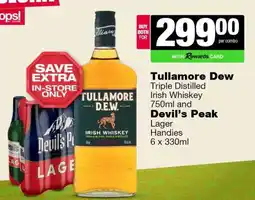 Spar Tops Tullamore Dew and Devil’s Peak offer