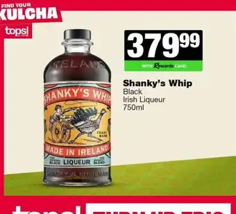 Spar Tops SHANKY'S WHIP offer