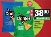 Spar Doritos Corn Chips Assorted-For Any 2 x 145g offer