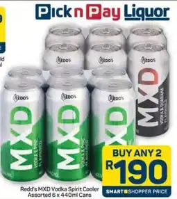 Pick n Pay Hypermarket Redd's MXD Vodka Spirit Cooler offer