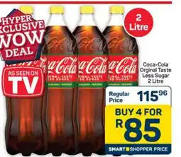 Pick n Pay Hypermarket Coca-Cola Original Taste Less Sugar 2 Litre offer