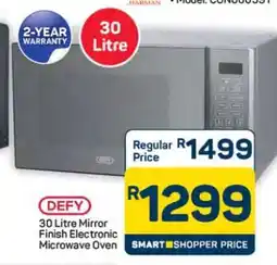 Pick n Pay Hypermarket DEFY 30 Litre Mirror Finish Electronic Microwave Oven offer