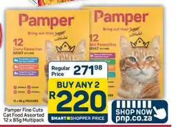 Pick n Pay Hypermarket Pamper Fine Cuts Cat Food Assorted offer