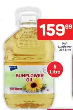 Pick n Pay Hypermarket PnP Sunflower Oil 5 Litre offer